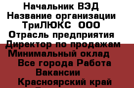 Начальник ВЭД › Название организации ­ ТриЛЮКС, ООО › Отрасль предприятия ­ Директор по продажам › Минимальный оклад ­ 1 - Все города Работа » Вакансии   . Красноярский край,Бородино г.